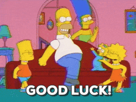 The Simpsons Good Luck GIF