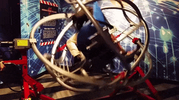 space camp spinning GIF by Brimstone (The Grindhouse Radio, Hound Comics)