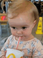 Baby Drinking GIF by reactionseditor